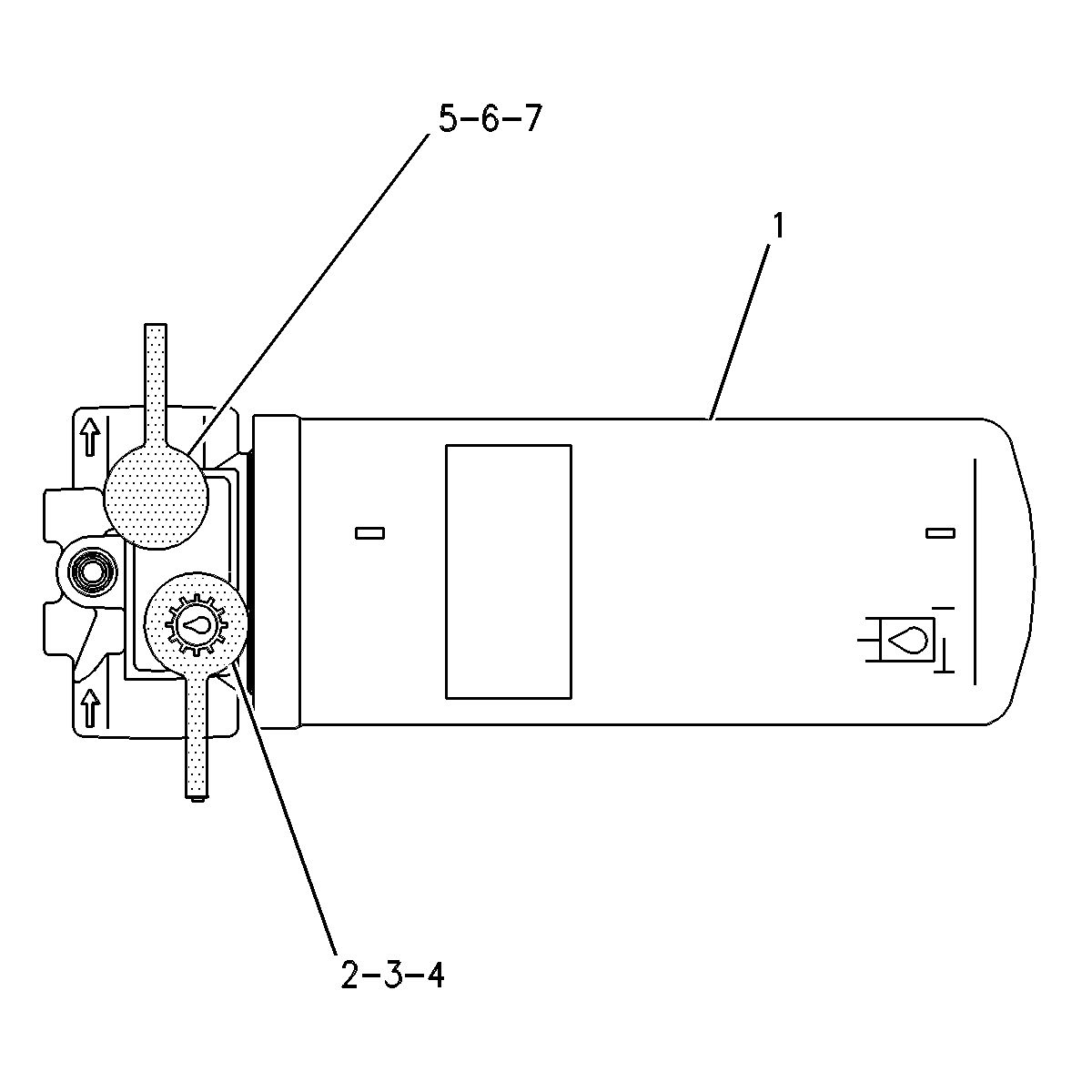 122-6456:Гидравлический фильтр / фильтр коробки передач