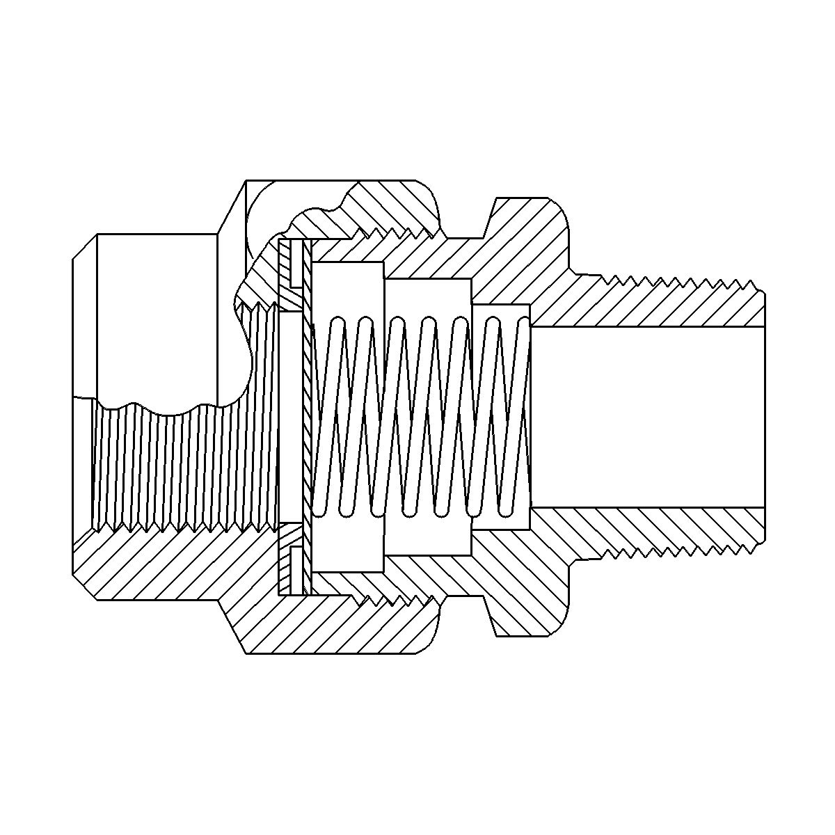4D-0487:Обратный клапан 3/8