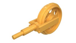 241-0285:Направляющее колесо левое в сборе