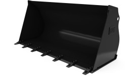 286-0582:Ковш 1,1 м3 (1,4 ярда3), устройство смены навесного оборудования мини-погрузчика, зубья с болтовым креплением