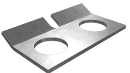 1S-7336:Стопор для двух болтов, толщина 1 мм