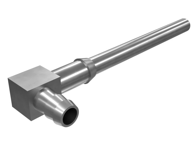 345-4704:Стальная труба с изгибом и внешним диаметром 7,92 мм