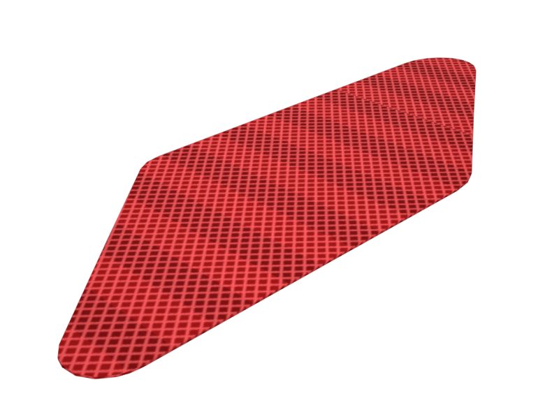 601-7338:Наклейка безопасности с красным отражателем