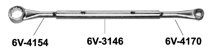 6V-3146:Длинный трубчатый рычаг 342,9 мм