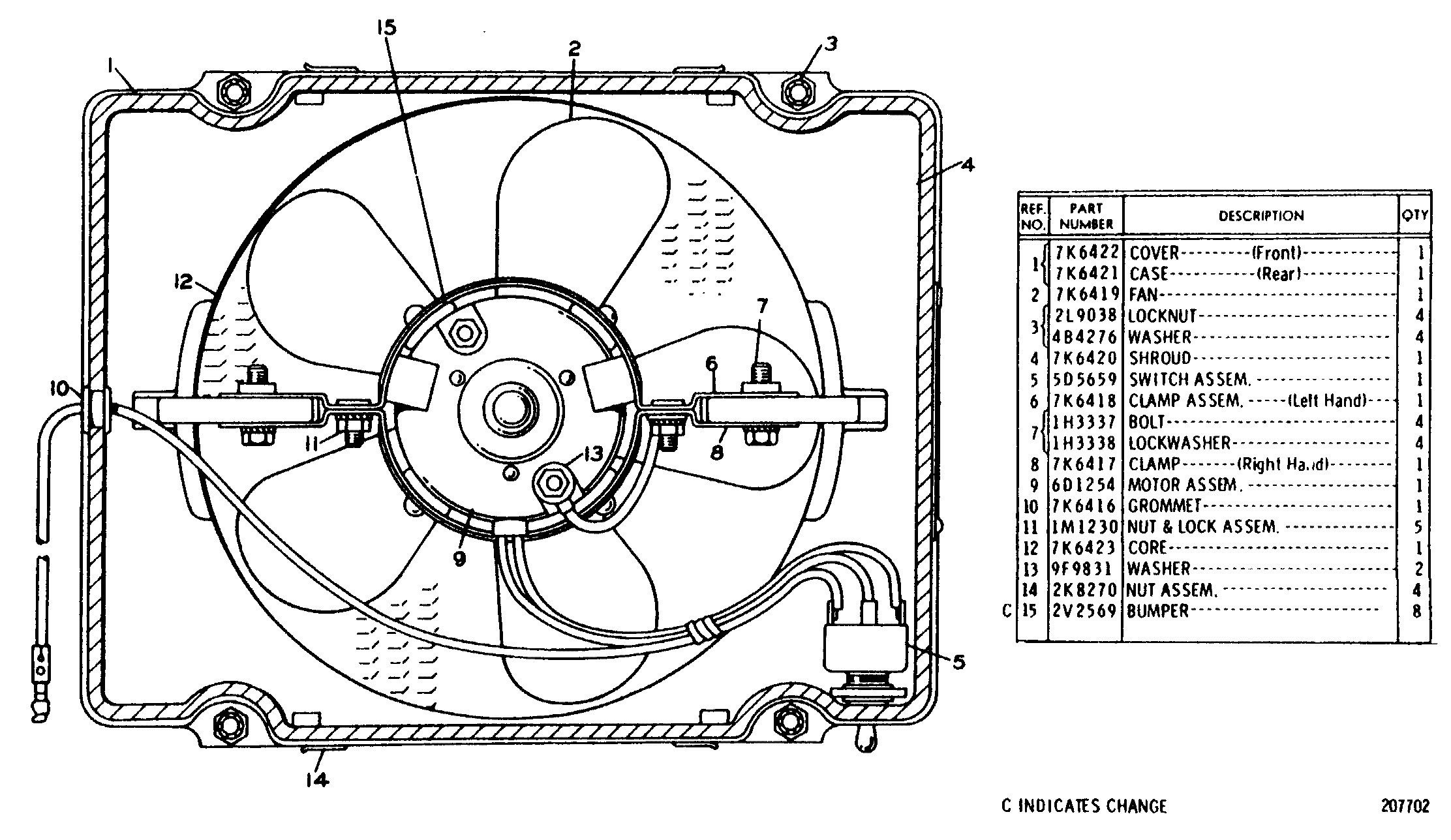 7K-2785:Нагреватель в сборе