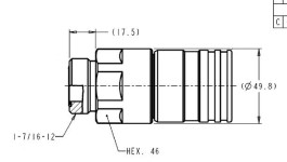 550-0923:МУФТА БЫСТРОРАЗЪЕМНАЯ В СБОРЕ