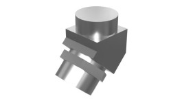 168-2300:КОЛЕНЧАТЫЙ ПАТРУБОК 45-ГРАД.