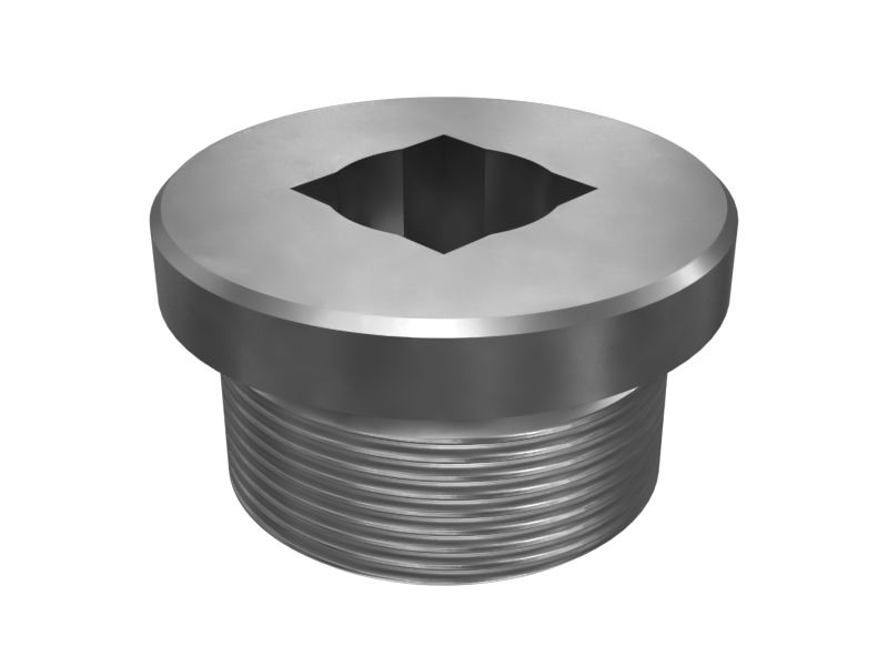 6V-0440:Сливная пробка с квадратным хвостовиком и резьбой 1 5/8-12-2A
