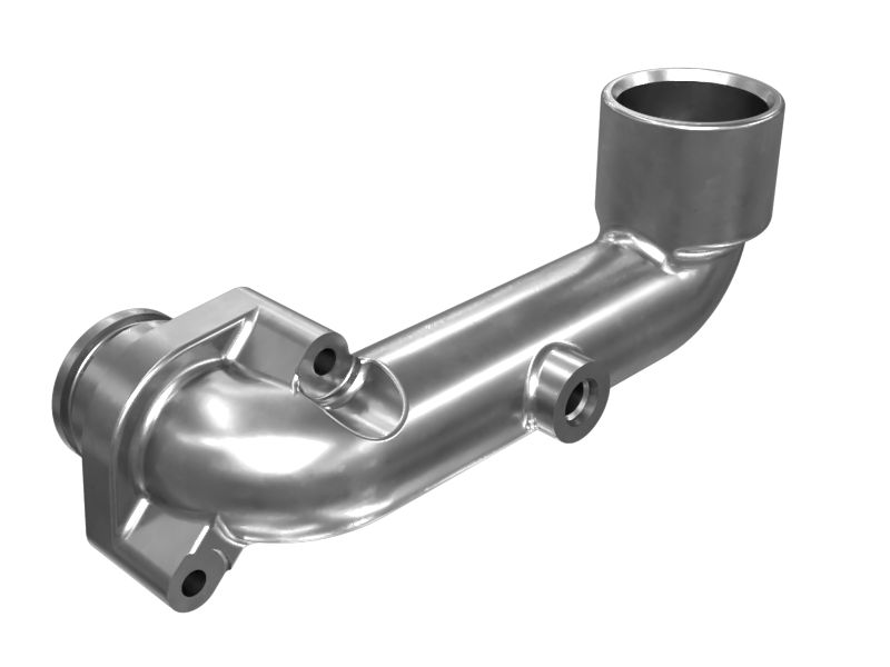 487-5075:Выходной патрубок охладителя выхлопных газов