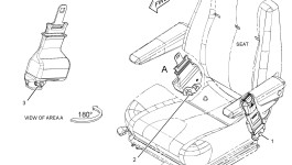 305-0398:Ремень в сборе - сиденье