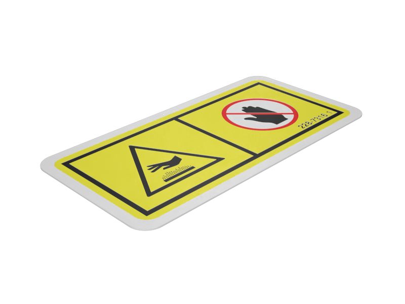 228-7316:Предупреждающая пленка о горячей поверхности