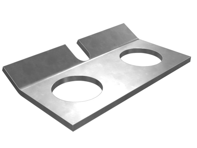 1S-7336:Стопор для двух болтов, толщина 1 мм