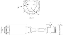 221-3416:Датчик давления с регулируемой частотой 48,2 МПа