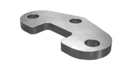 104-7238:Опорная пластина с креплением на трех болтах, толщина 10 мм
