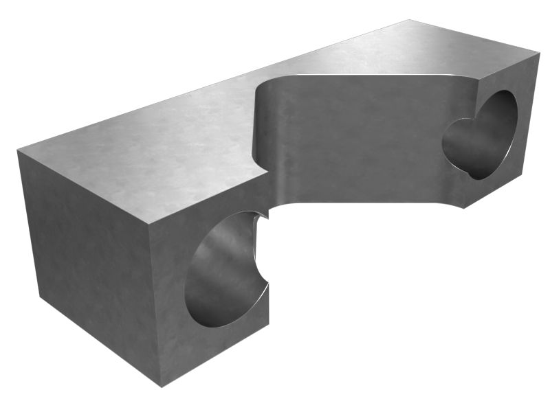 8X-1852:Корпус зажима для одной трубки с внутренним диаметром 16,00 мм