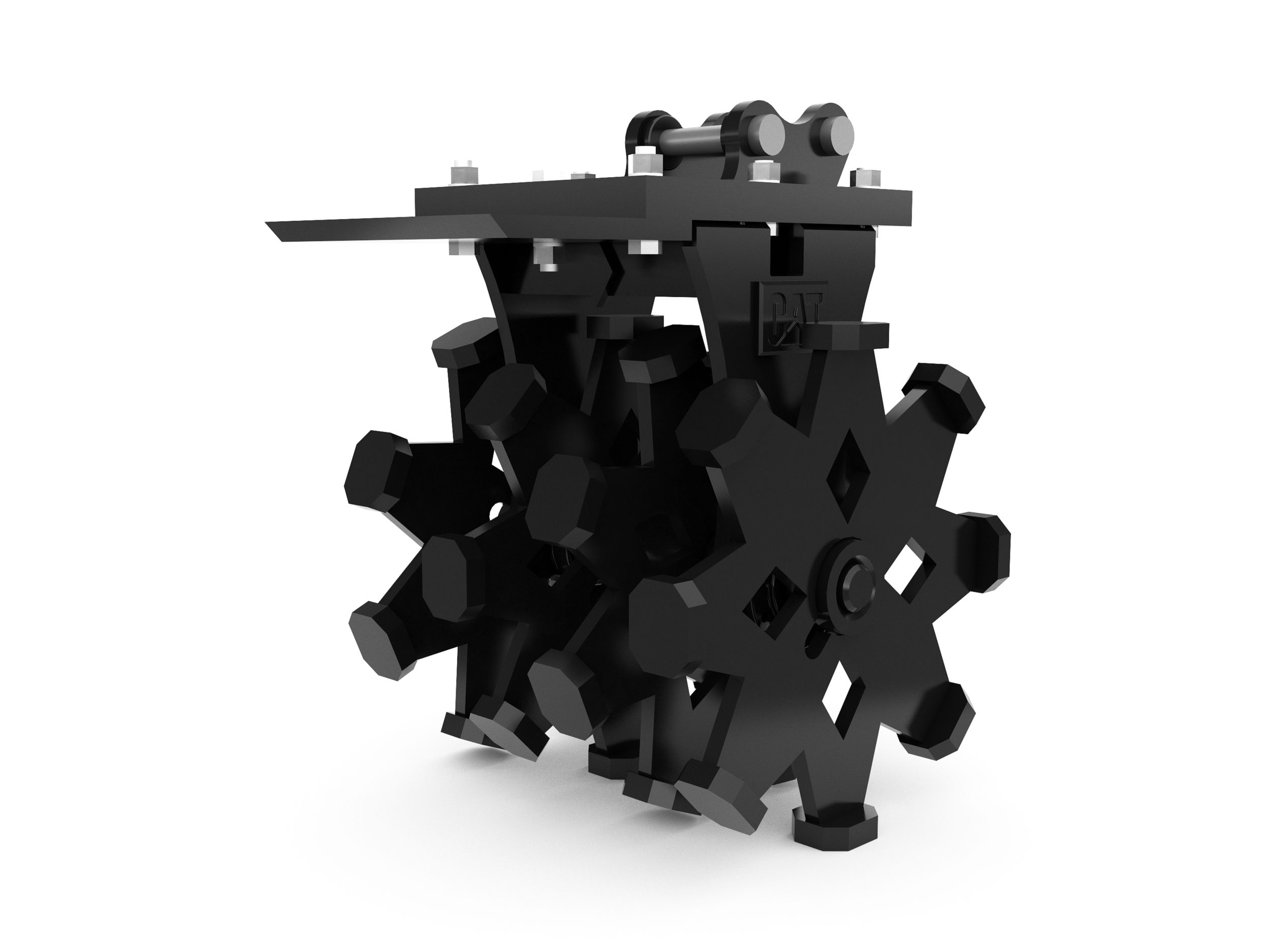 517-6972:Уплотнительное колесо 559 мм (22 дюйма) 1 т, крепление на пальцах