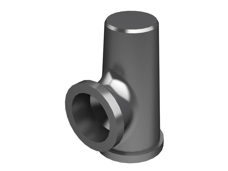 1L-4031:Тройник-переходник из ковкого чугуна