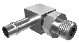 600-4559:Переходник с развальцовкой для шланга с коленчатым патрубком 90°, 1/2-20 X 7,94 мм