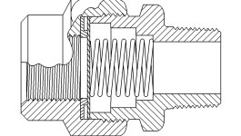 4D-0487:Обратный клапан 3/8