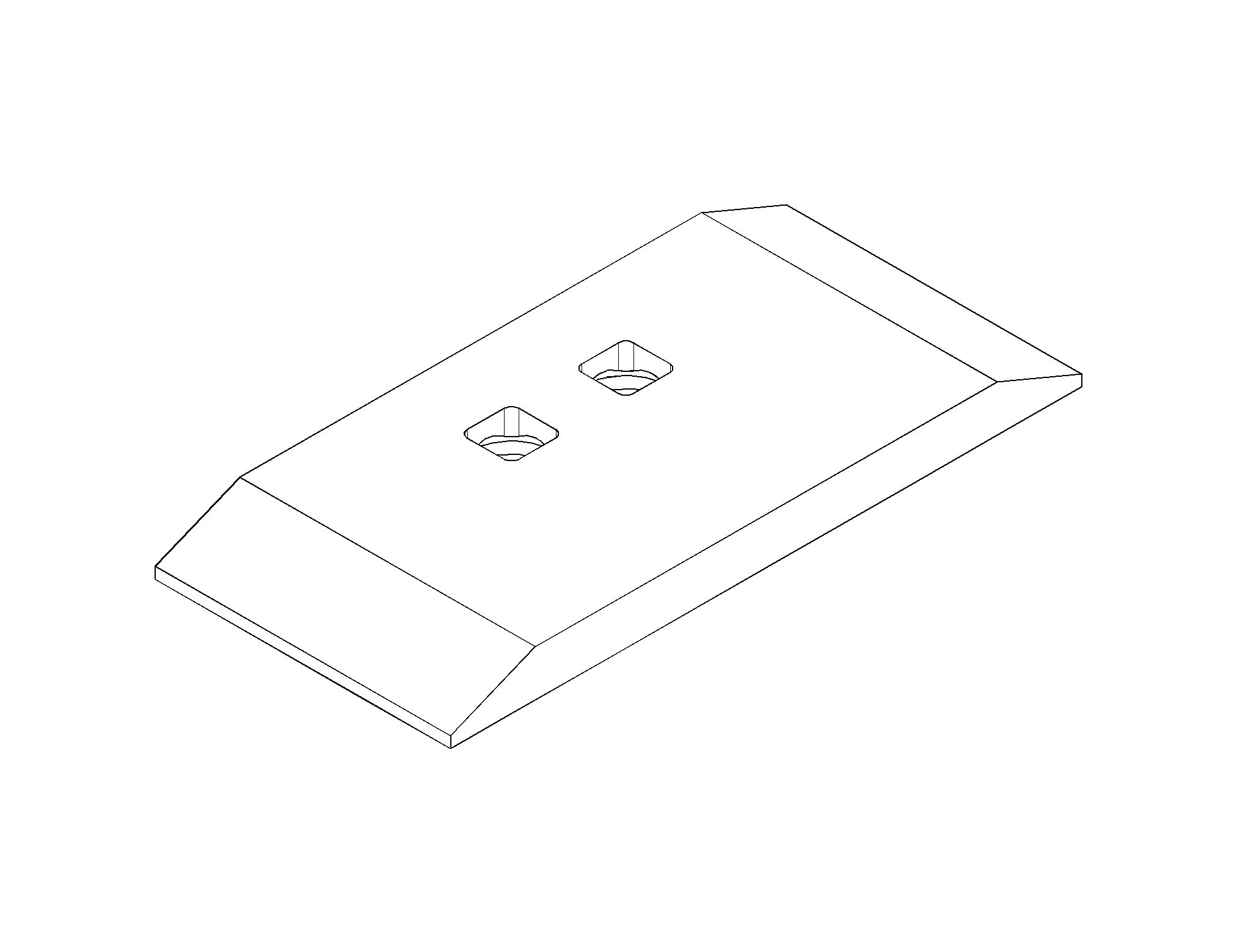 519-8501:Концевая секция режущей кромки