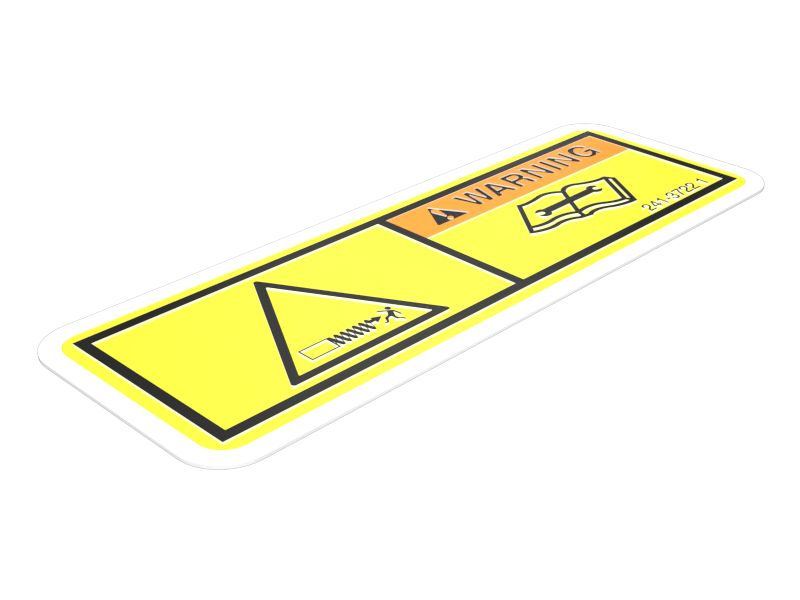 241-3722:Предупреждающая пленка о возвратной пружине