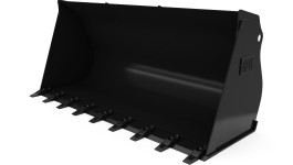 312-0123:Ковш 1,0 м3 (1,3 ярда3), устройство смены навесного оборудования мини-погрузчика, зубья с болтовым креплением