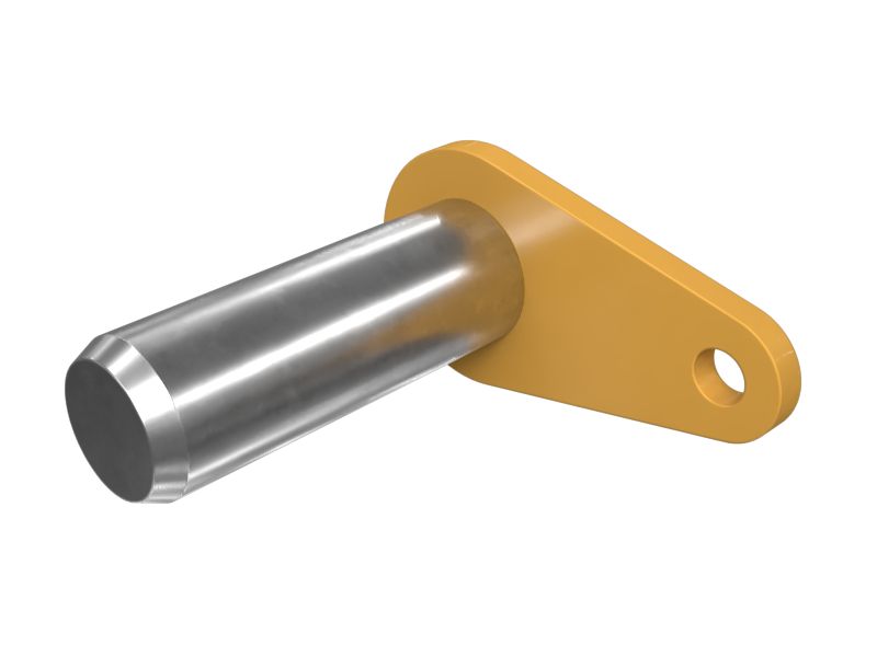 8J-7921:Палец рычажного механизма с наружным диаметром 38 мм и кронштейном