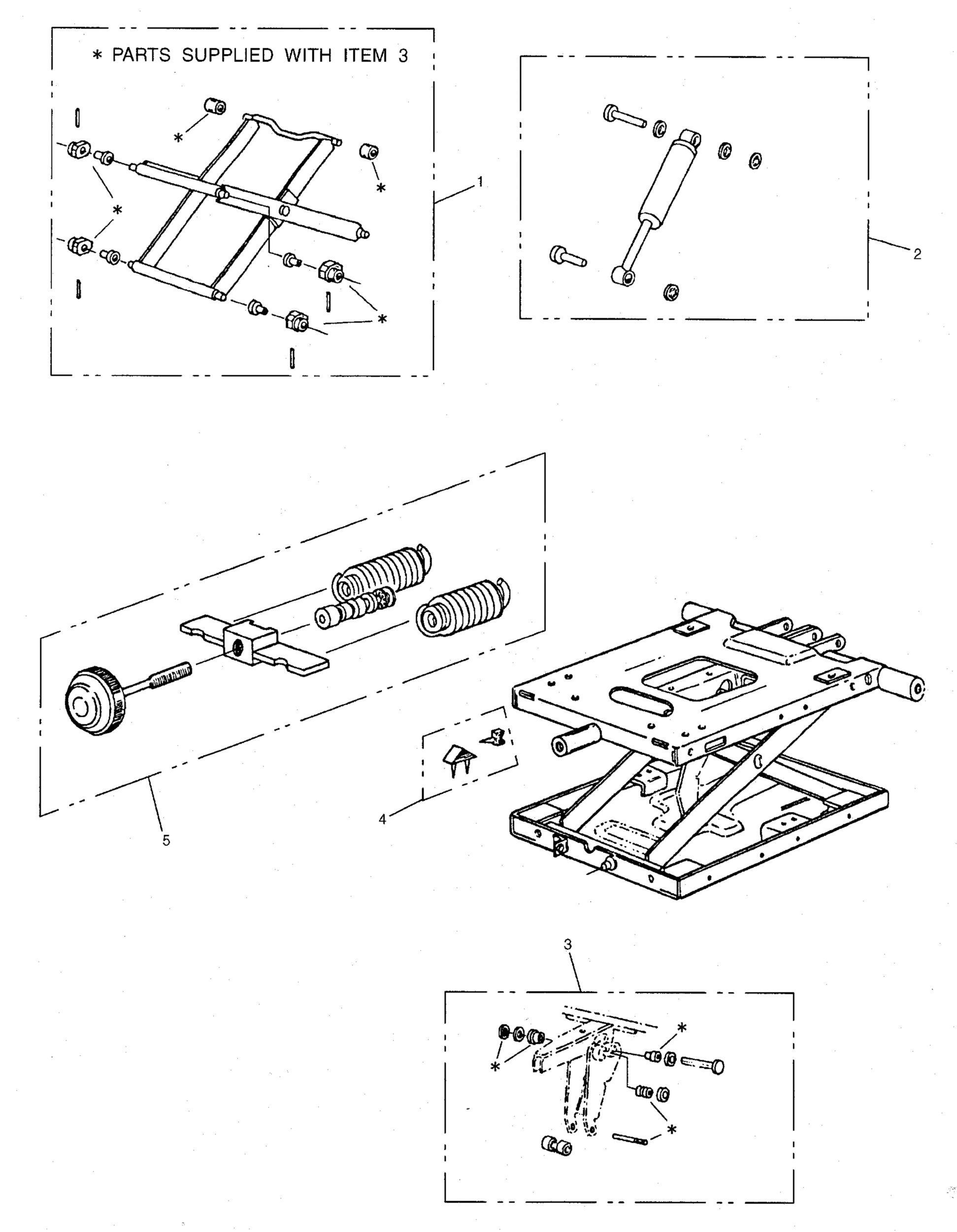 130-0340:Подвеска в сборе — сиденье
