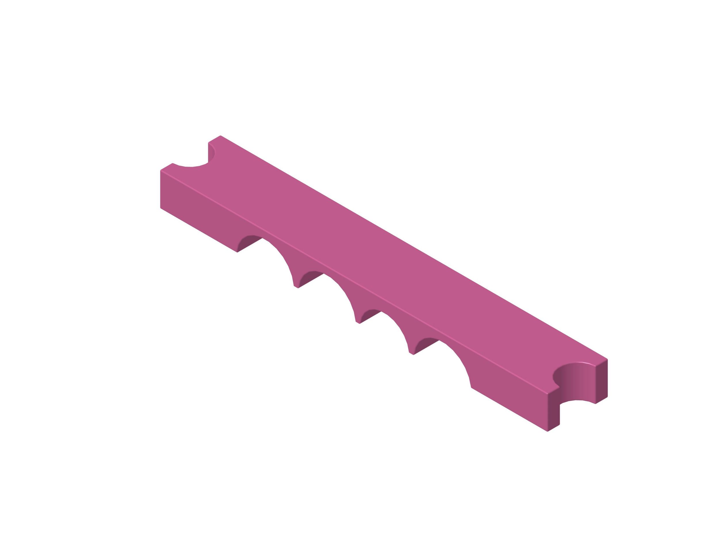 248-4274:Зажимная колодка для четырех шлангов, длина 191,2 мм