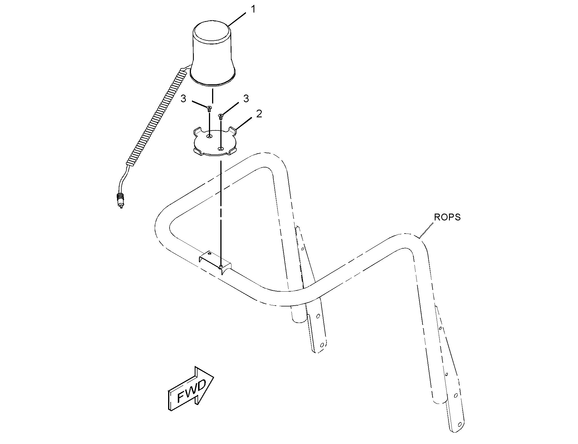 373-9772:Комплект проблескового маячка
