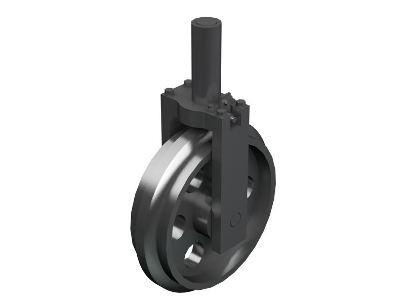 241-0286:Правое направляющее колесо в сборе