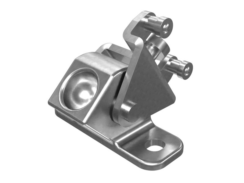 281-1199:Кронштейн центрального ролика двери кабины