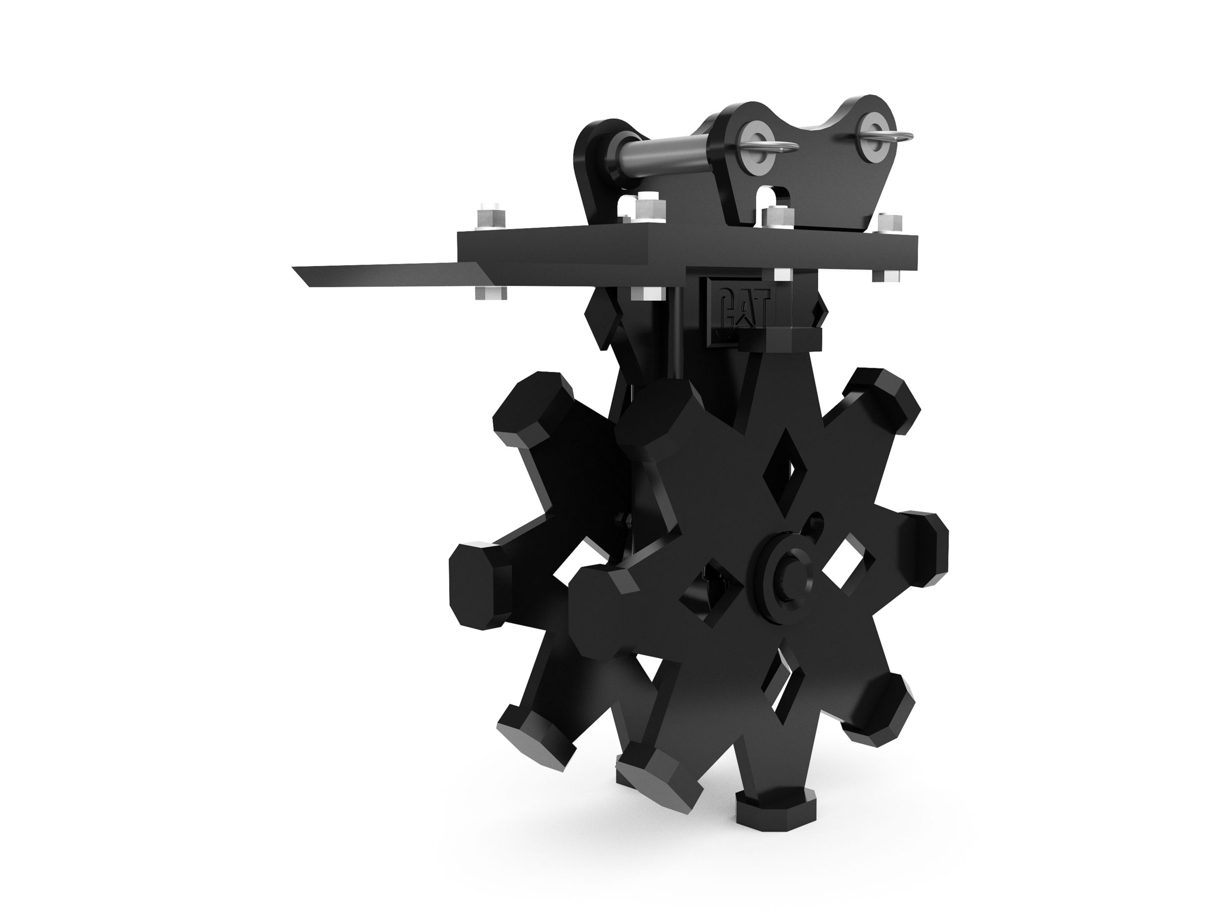 517-6976:Уплотнительное колесо 305 мм (12 дюймов), 3–4 т, с креплением на пальцах
