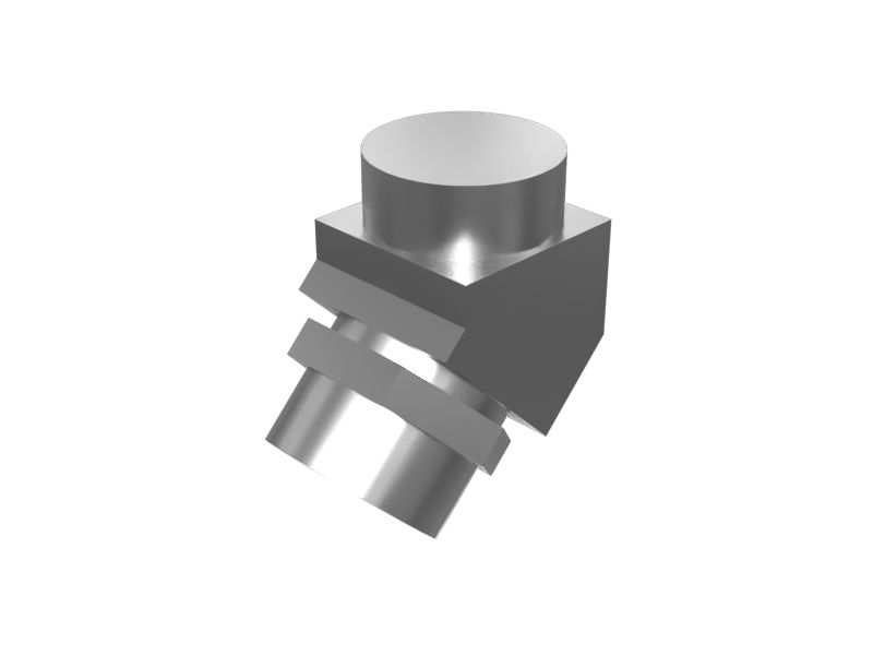 168-2300:КОЛЕНЧАТЫЙ ПАТРУБОК 45-ГРАД.