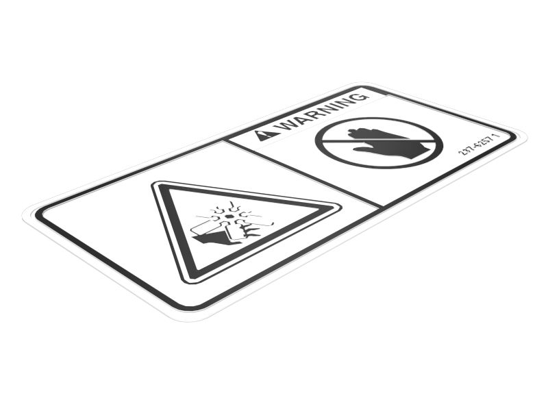 237-6257:НАКЛЕЙКА ПРЕДУПРЕЖДЕНИЕ ВЕНТИЛЯТОРА