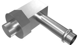 5P-4924:Переходной коленчатый патрубок на 90 градусов длиной 46 мм