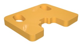 265-6722:Износостойкая крышка с прорезями толщиной 10 мм