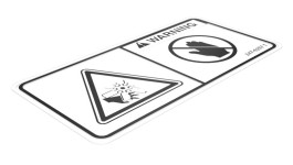 237-6257:НАКЛЕЙКА ПРЕДУПРЕЖДЕНИЕ ВЕНТИЛЯТОРА