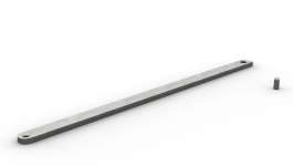 2G-6324:Опора для стойки капота, длина 550 мм