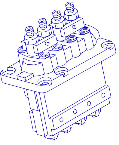 418-1040:НАСОС ТОПЛИВНЫЙ В СБОРЕ