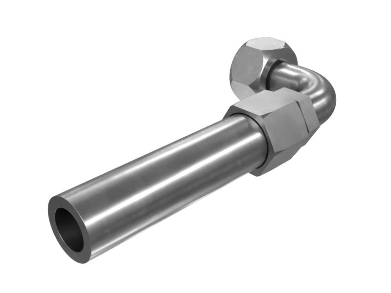 133-7043:Соединительный водяной шланг с одним коленчатым патрубком (внутренний диаметр 25,40 мм)