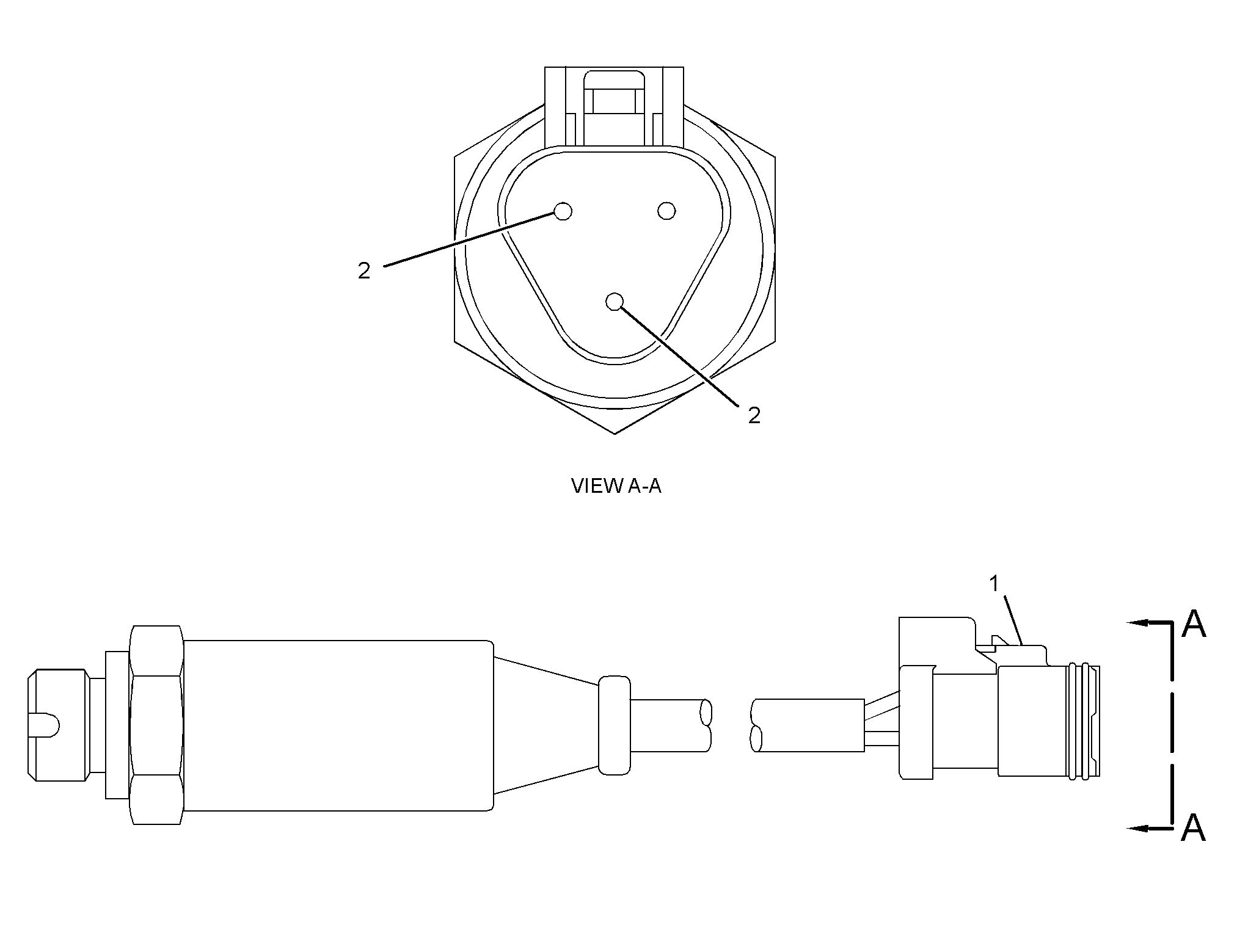 221-3416:Датчик давления с регулируемой частотой 48,2 МПа