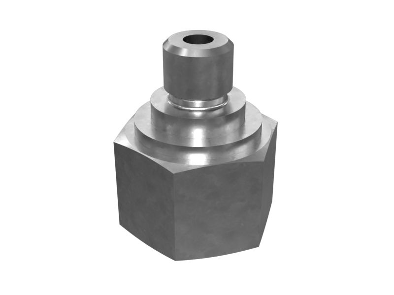 6V-8926:Прямой переходник с уплотнительным кольцом и шестигранной головкой M10X1 X 9/16-18