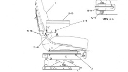 6W-2917:Сиденье в сборе (подвеска)