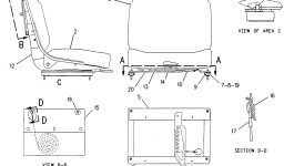 8Y-3910:Сиденье в сборе