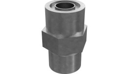 6V-8639:Шестигранный прямой плоский стальной переходник 22,23 мм