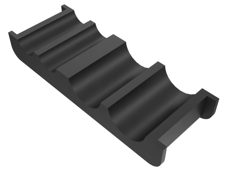 9W-0512:Плоское разрезное резиновое уплотнение жгута проводов