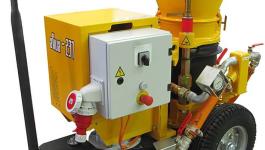 Торкрет-установка AL-237-FU 3.6 литра эл. двиг. с частот. преобразователем 400V на тележке